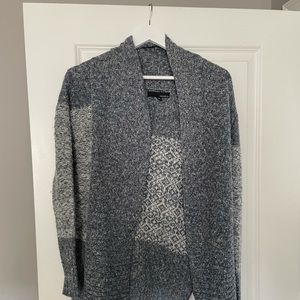 Blue, White, Grey Soft Cardigan